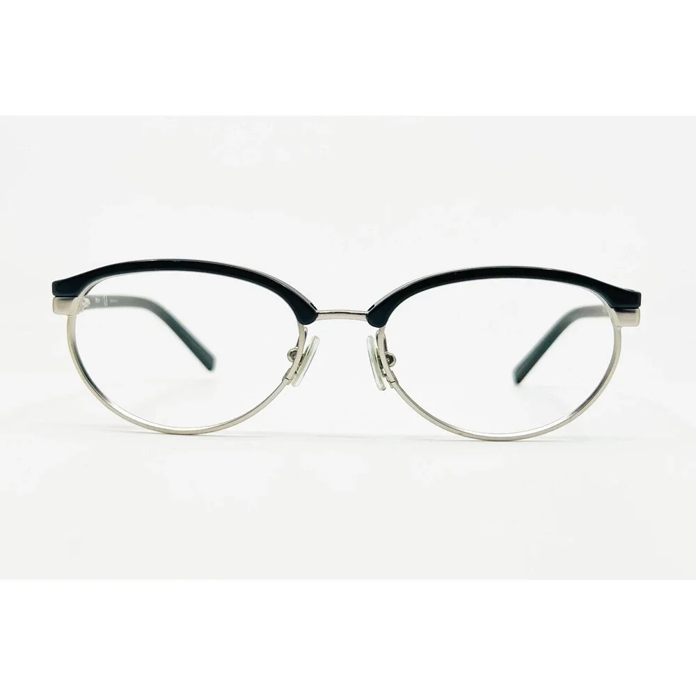 DKNY Eyeglasses Womens Black Silver Pre-owned Browline DY 5623 51-17-135